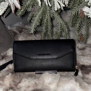 Valentino By Mario Valentino Black Wristlet